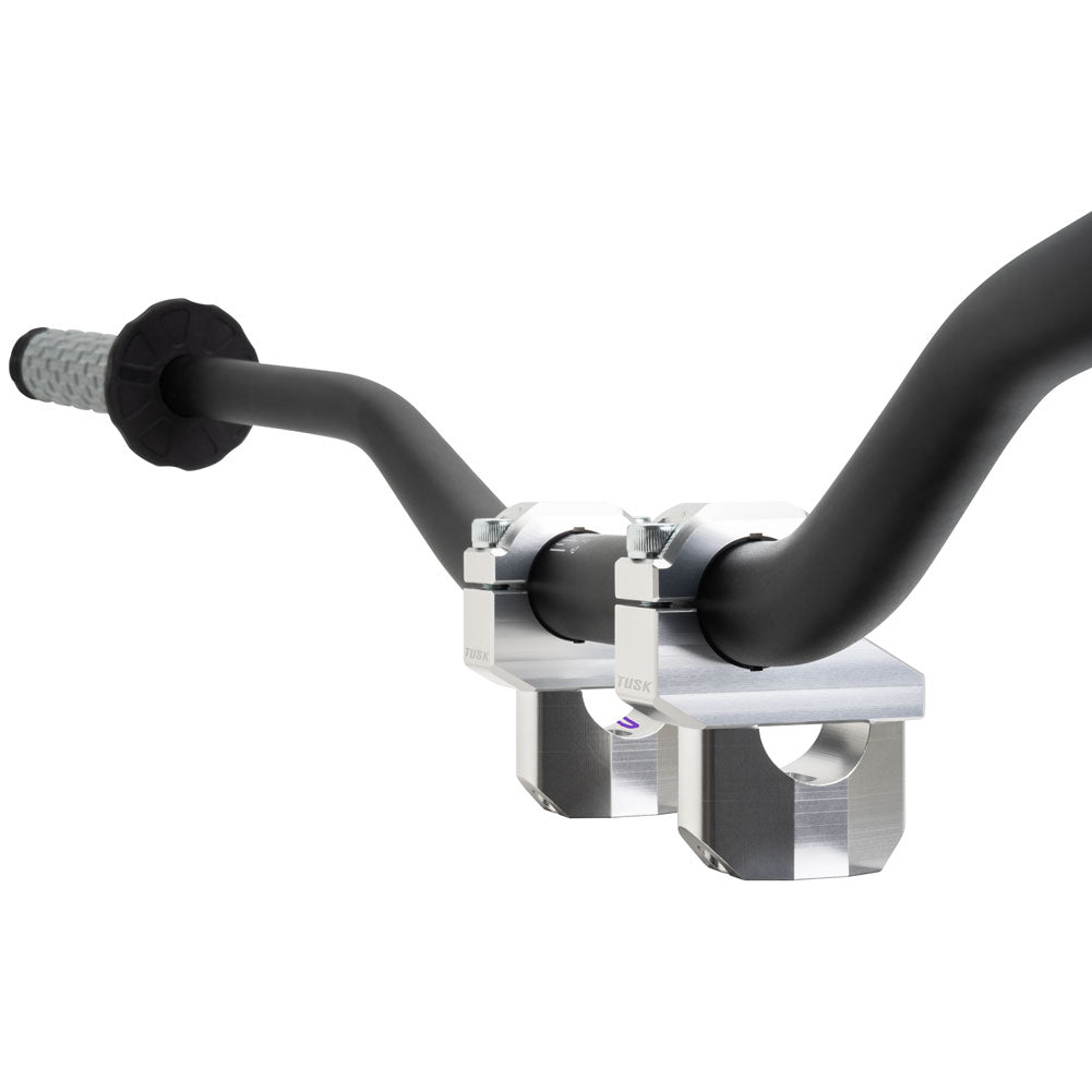 Tusk 2158170001 Offset Bar Risers  Silver
