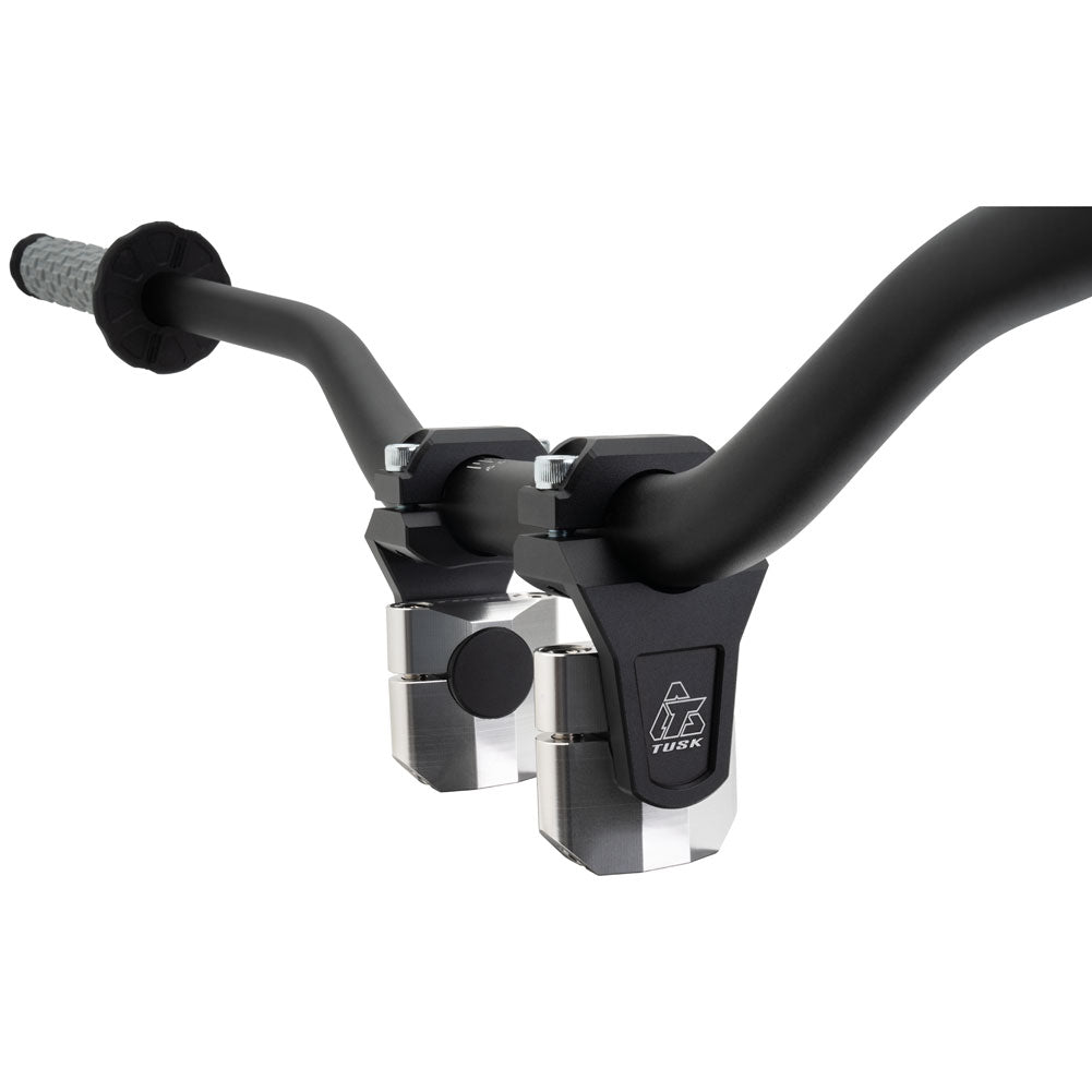 Tusk 2158180002 2in Pivoting Bar Risers 7/8in Clamp to 7/8in 1-1/8in Bars Black
