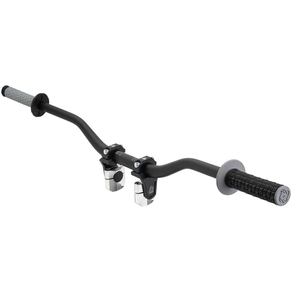 Tusk 2158180002 2in Pivoting Bar Risers 7/8in Clamp to 7/8in 1-1/8in Bars Black