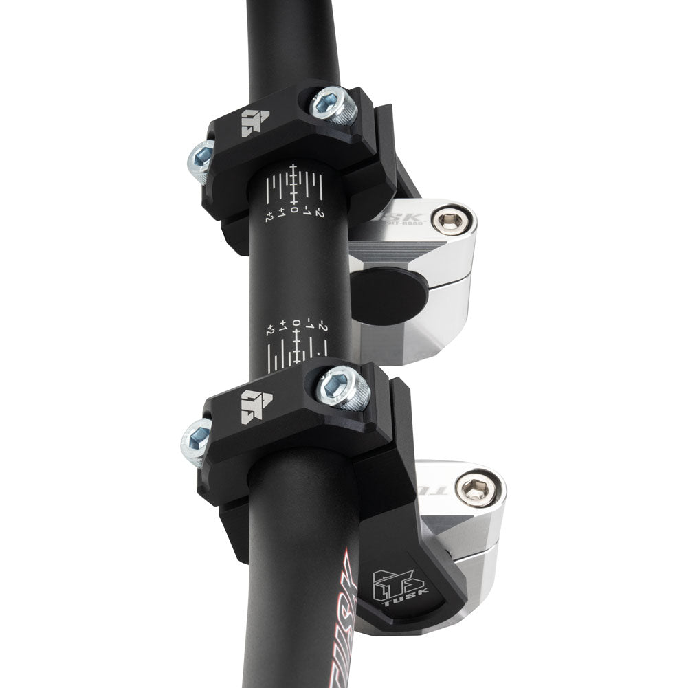 Tusk 2158180004 2" Pivoting Bar Risers 1 1/8" Bar Clamp to 1 1/8" Bars Black