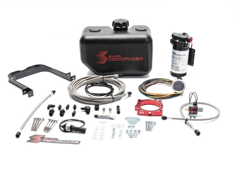 Snow Performance SNO-2170-BRD 08+ Charger Stg 2 Boost Cooler F/I Water Injection Kit (SS Braided Line & 4AN)