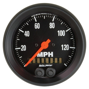 AutoMeter 2680 Autometer Z Series 3-3/8in 140 MPH In-Dash Full Sweep GPS Speedometer