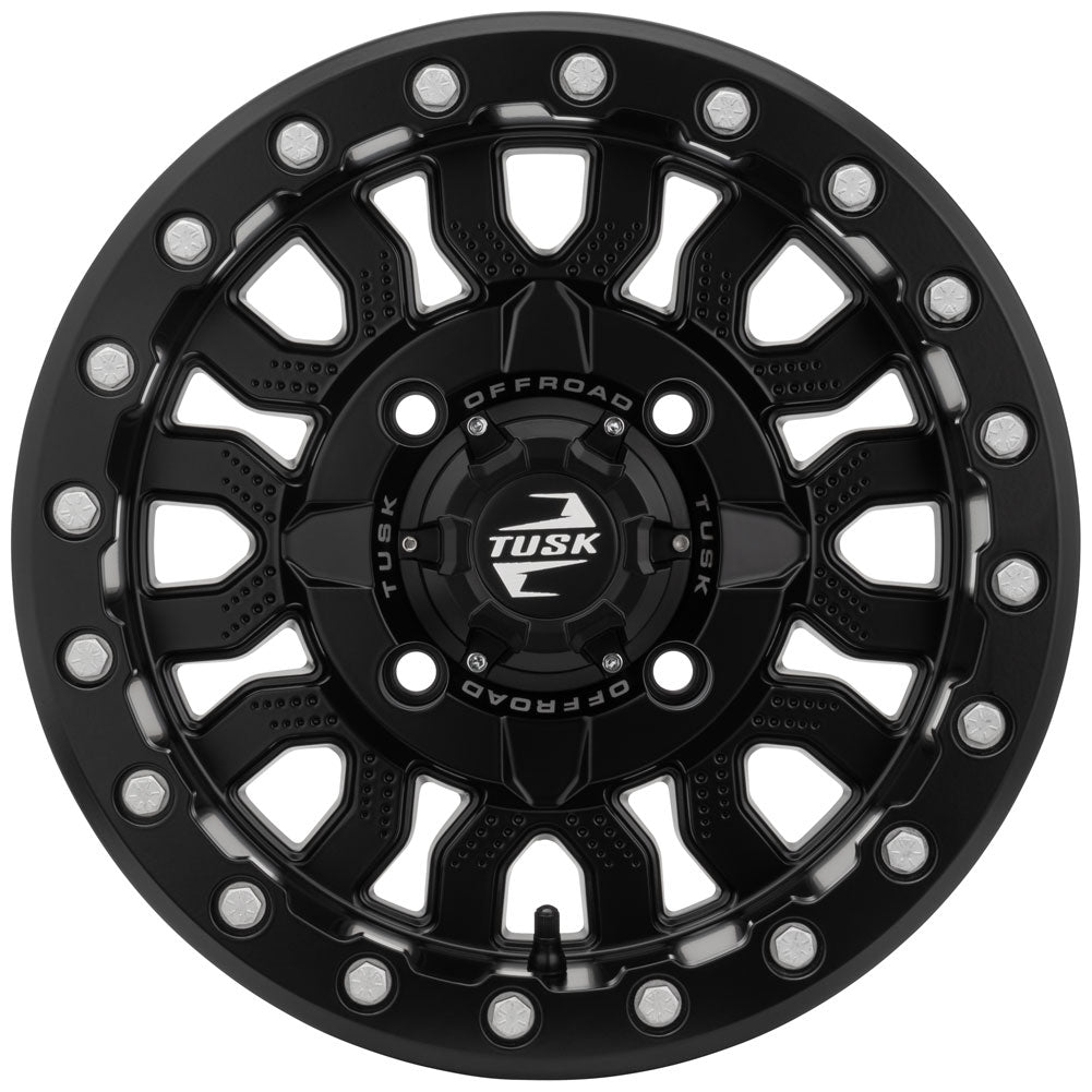 Tusk 2159360009 4/137  Fremont Beadlock Wheel 14x7 4.0 + 3.0 Matte Black