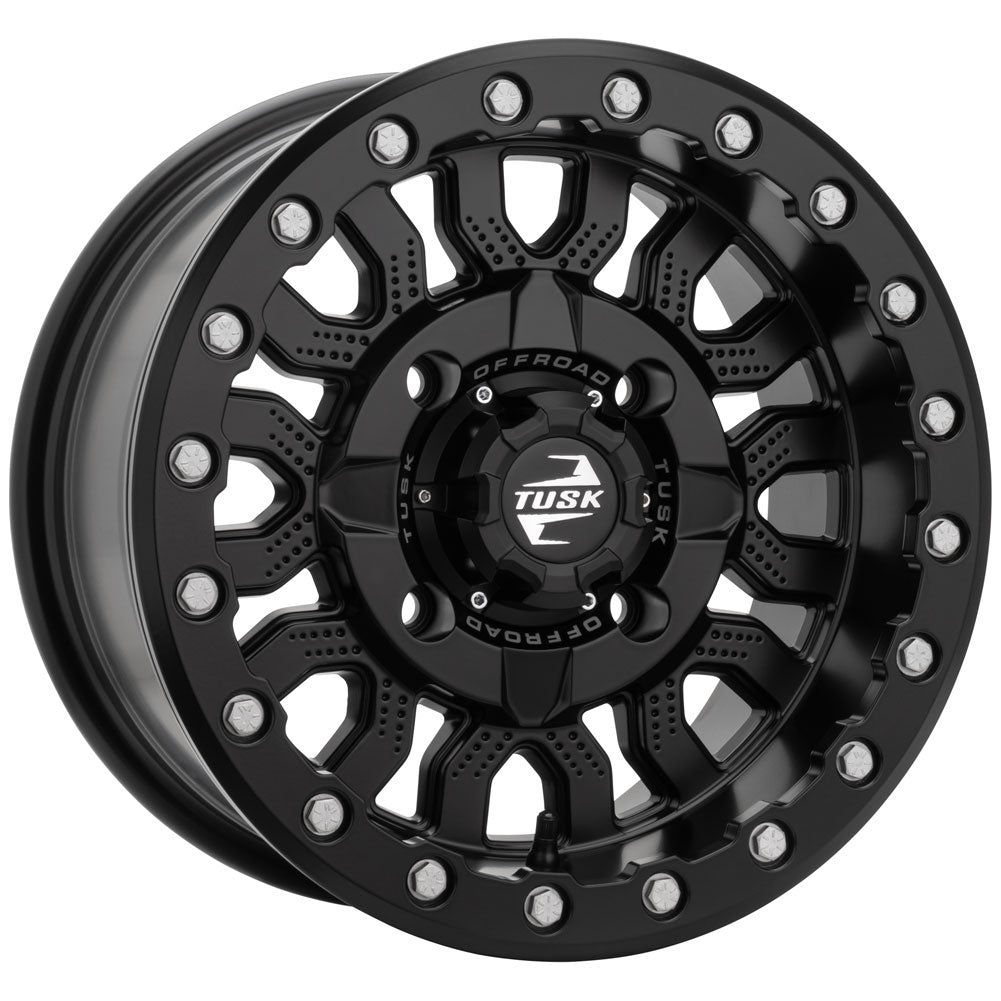 Tusk 2159360009 4/137  Fremont Beadlock Wheel 14x7 4.0 + 3.0 Matte Black