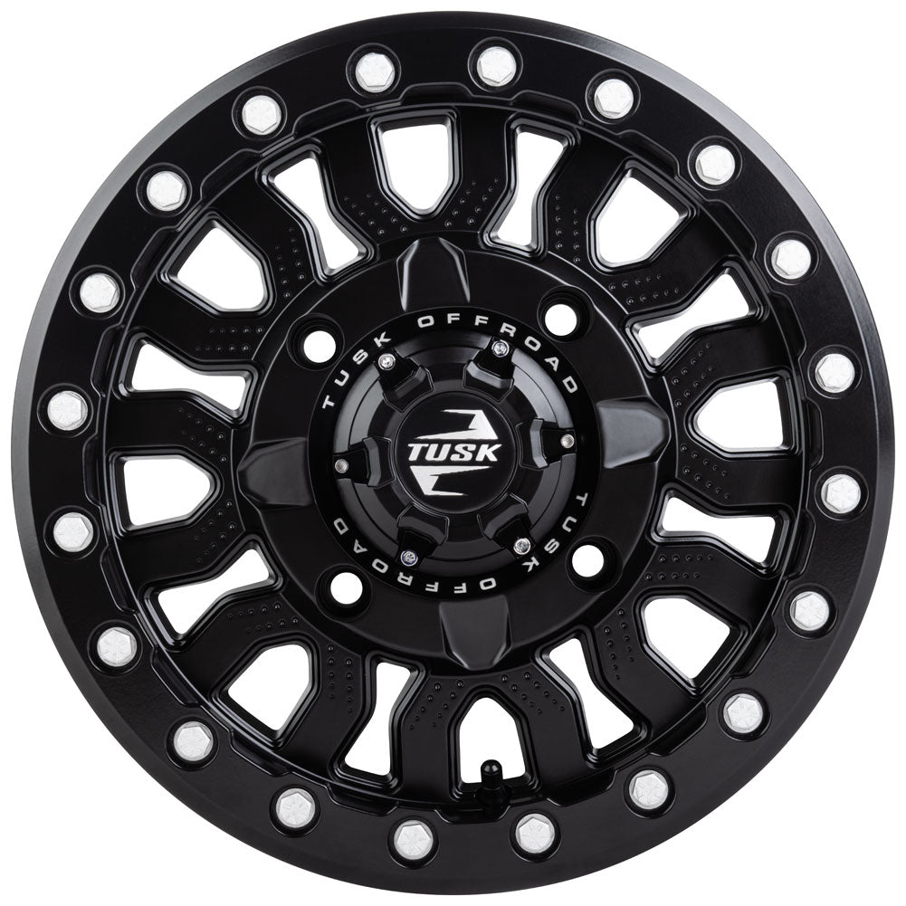 Tusk 2159360010 4/156  Fremont Beadlock Wheel 14x7 4.0 + 3.0 Matte Black