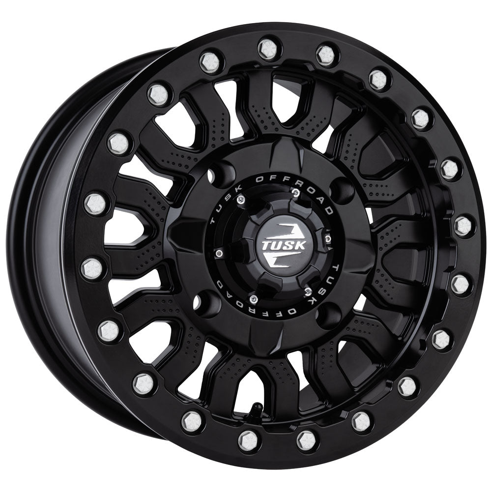 Tusk 2159360010 4/156  Fremont Beadlock Wheel 14x7 4.0 + 3.0 Matte Black