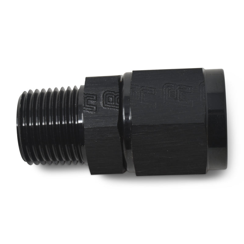 Russell 614217 Performance -8 AN Straight Female to 3/8in Male NPT Fitting (Black)