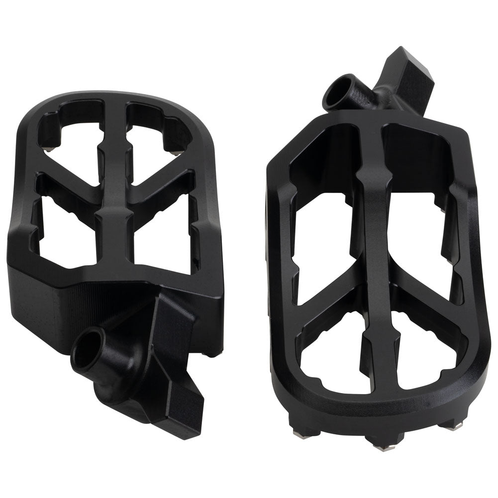 Tusk 2160780001 Strike Billet Moto Foot Pegs  Black