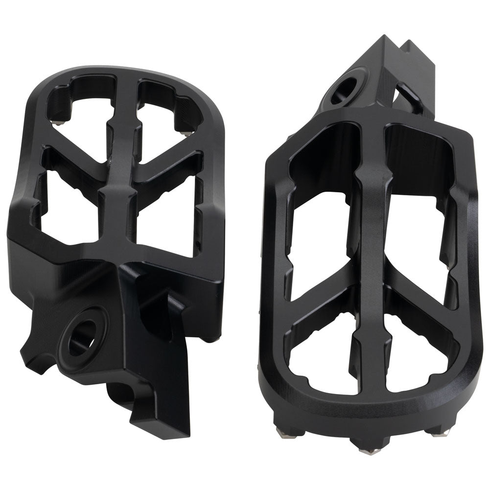 Tusk 2160780003 Strike Billet Moto Foot Pegs  Black