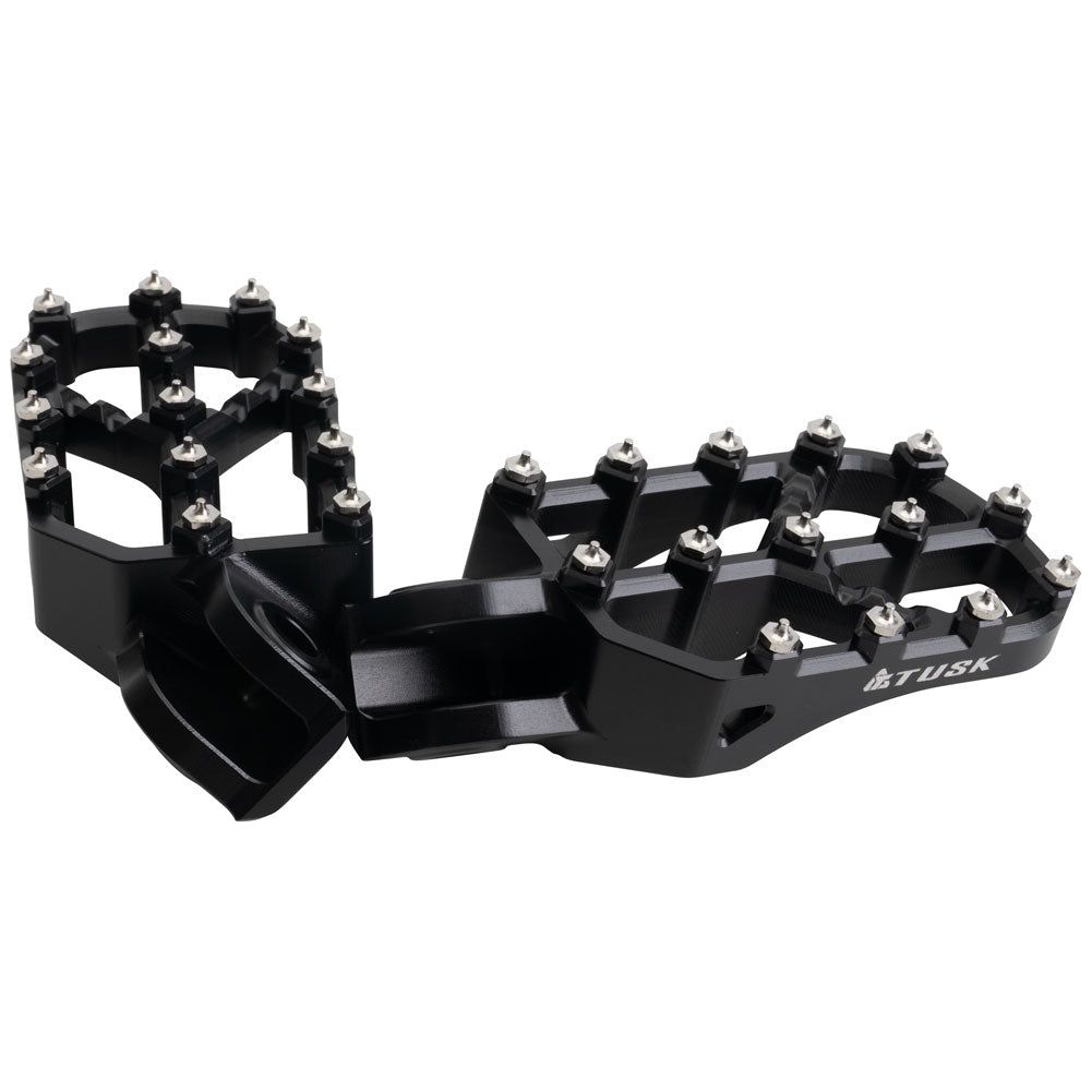 Tusk 2160780005 Strike Billet Moto Foot Pegs  Black
