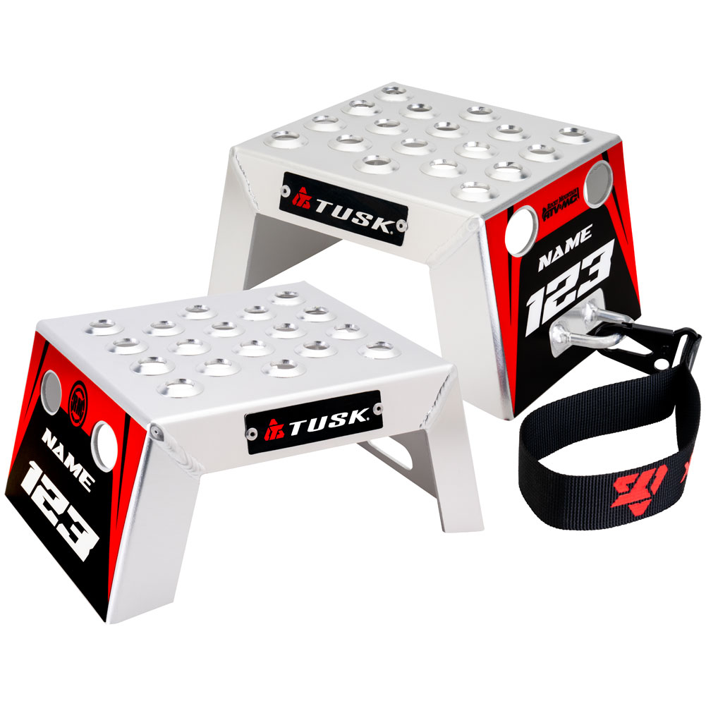 Tusk 2161320001 Moto Starting Blocks - Rev Red 4"