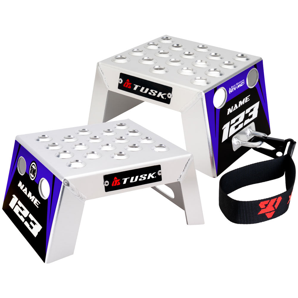 Tusk 2161320002 Moto Starting Blocks - Rev Blue 4"