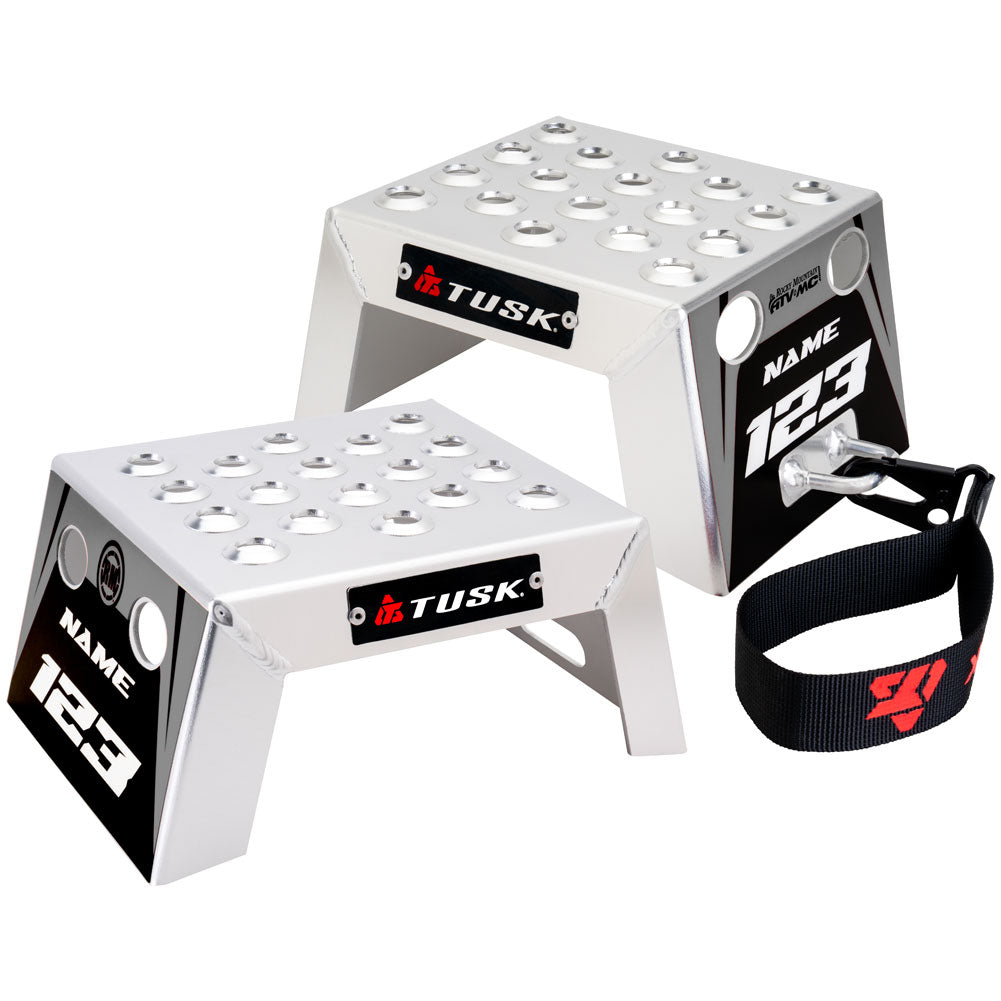 Tusk 2161320003 Moto Starting Blocks - Rev Black/Grey 4"