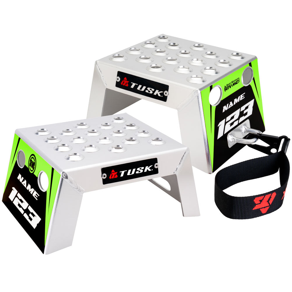 Tusk 2161320005 Moto Starting Blocks - Rev Green 4"