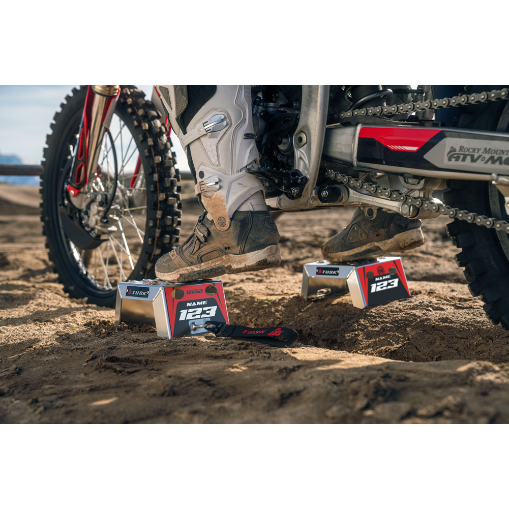 Tusk 2161320007 Moto Starting Blocks - Rev Red 6"
