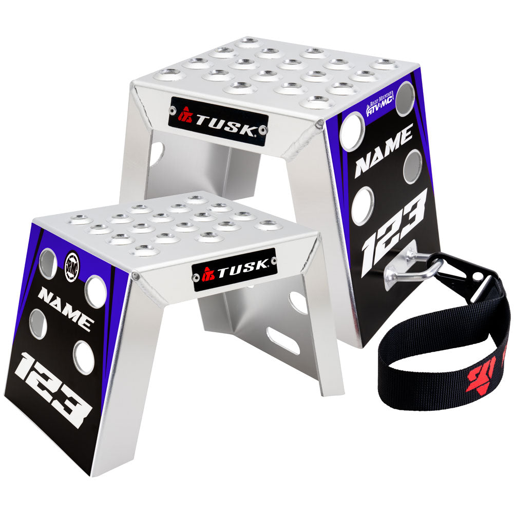 Tusk 2161320008 Moto Starting Blocks - Rev Blue 6"