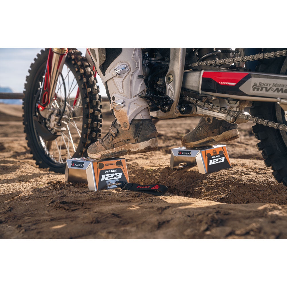 Tusk 2161320010 Moto Starting Blocks - Rev Orange 6"