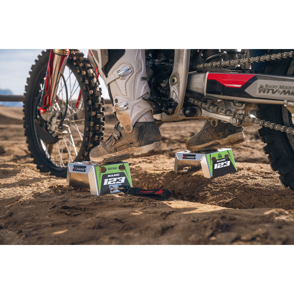 Tusk 2161320011 Moto Starting Blocks - Rev Green 6"
