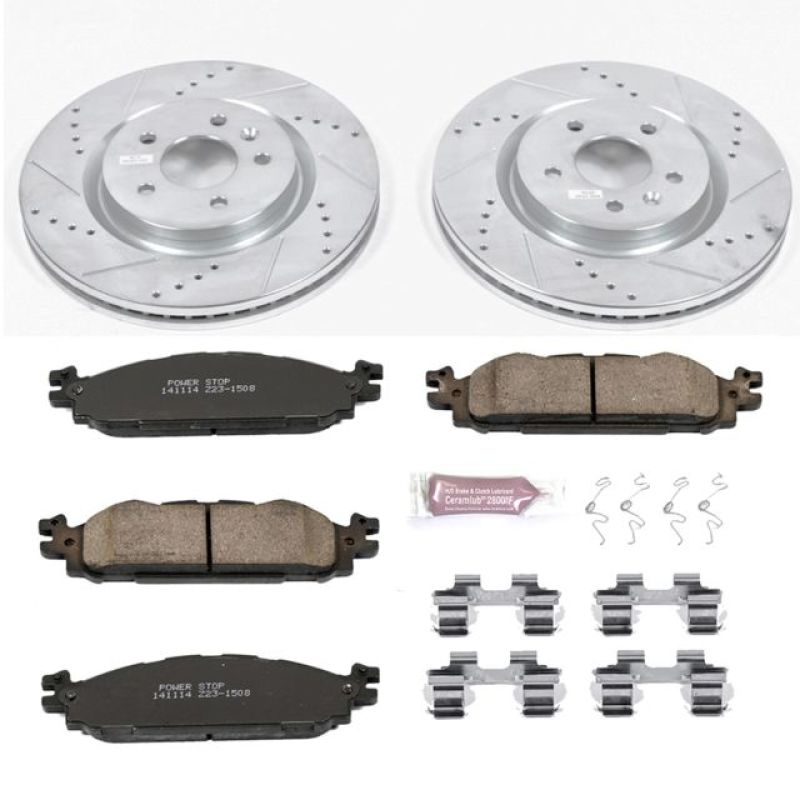 PowerStop K5583 fits Ford 11-19 Explorer Front Z23 Evolution Sport Brake Kit