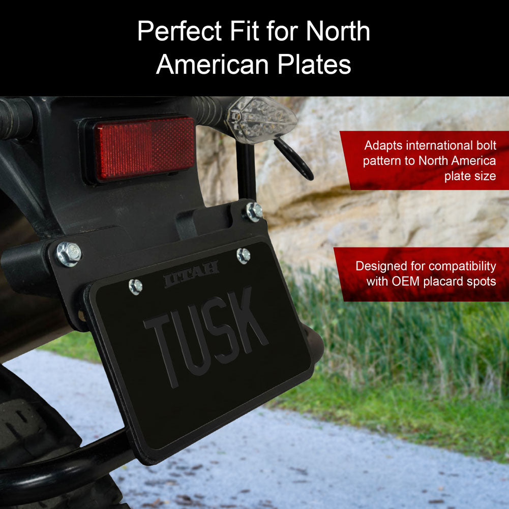 Tusk 2165050001 License Plate Adapter