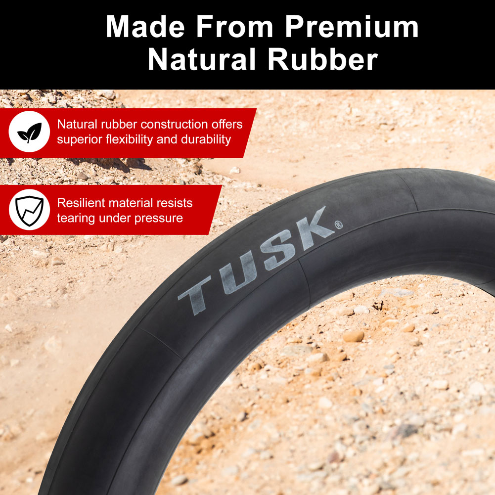 Tusk 2169760008 Heavy Duty 2mm Natural Rubber Motorcycle Tube 2.50-2.75x12