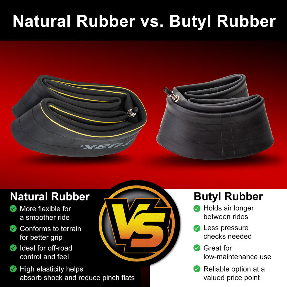 Tusk 2169850006 Severe Duty 3mm Natural Rubber Motorcycle Tube 130/90x17