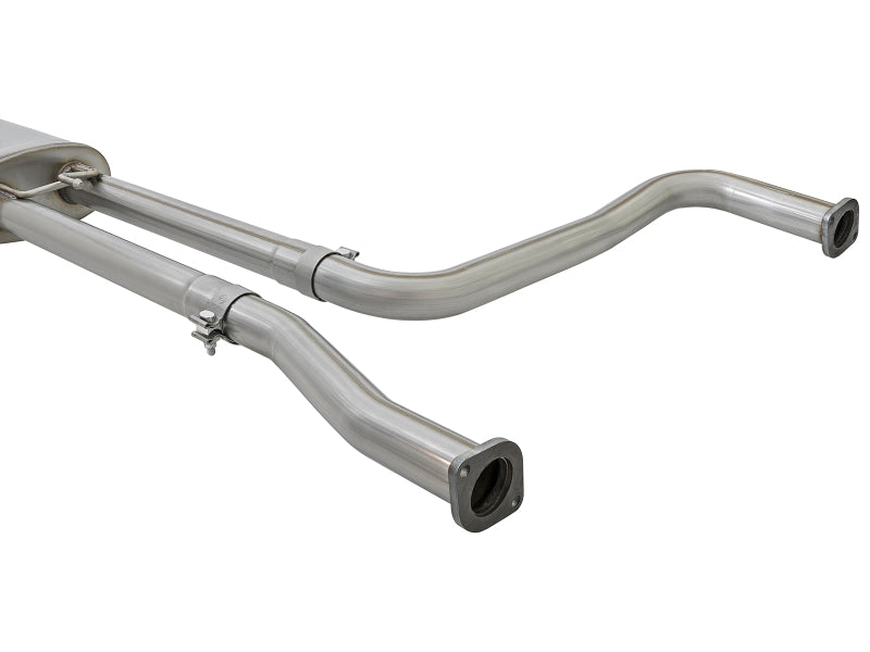 AFE 49-46125-B rce XP 2.5in Cat-Back Exhaust System w/ Black Tip fits Nissan Fr