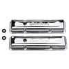 Edelbrock 4449 Valve Cover Signature Series fits Chevrolet 1959-1986 262-400 CI V8 Low Chrome