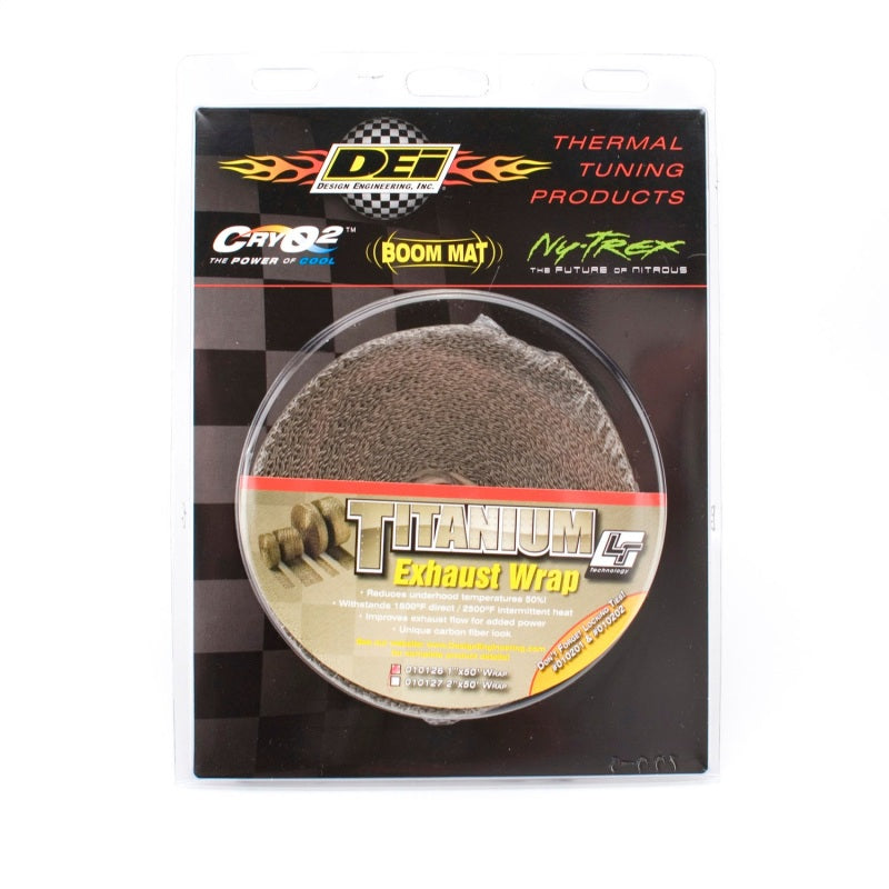 DEI  10126 Exhaust Wrap 1in x 50ft - Titanium