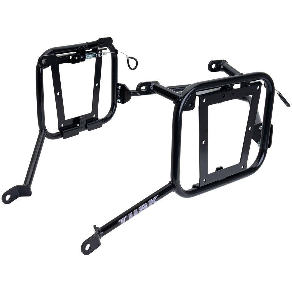 Tusk 2181320049 Frontier Panniers with Pannier Racks  Brushed Aluminum