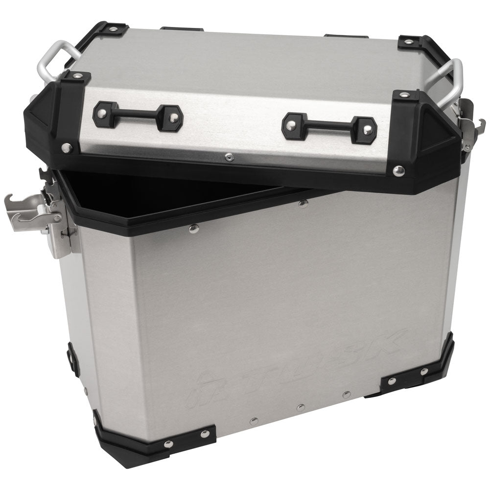 Tusk 2181320068 Frontier Panniers with Pannier Racks  Brushed Aluminum