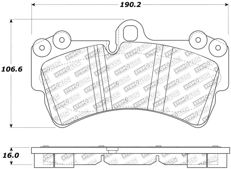 StopTech 308.0977 Street Touring fits Porsche Brake Pads