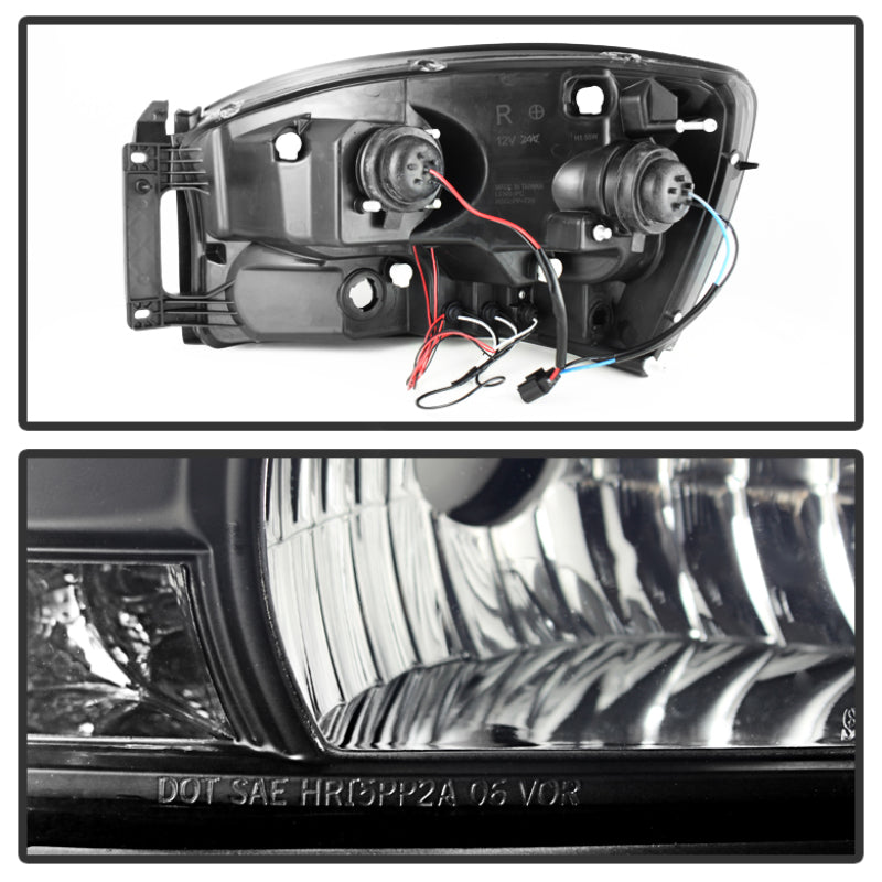 Spyder 5078391 fits Dodge 06-08 Ram 1500 06-09 Projector Headlights LED Halo LE