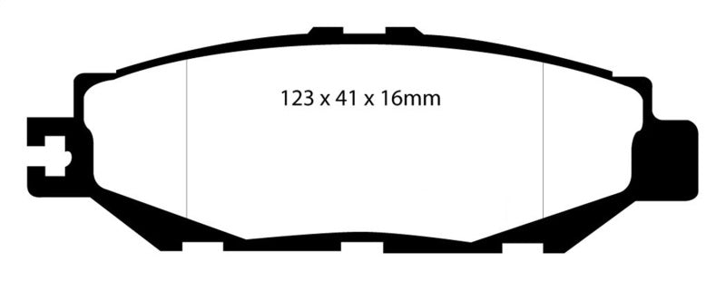 EBC DP31008C fits Lexus 93-94 LS400 4.0 Redstuff Rear Brake Pads