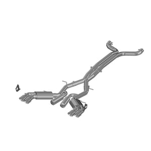 MBRP S7032409 fits Chevy Camaro SS 6.2L 3in Dual Cat-Back Quad Tip Exhaust Tips