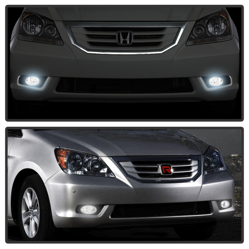 Spyder 5077448 fits Honda 08-10 Odyssey OEM Fog Lights W/Switch- Smoked FL-CL-H