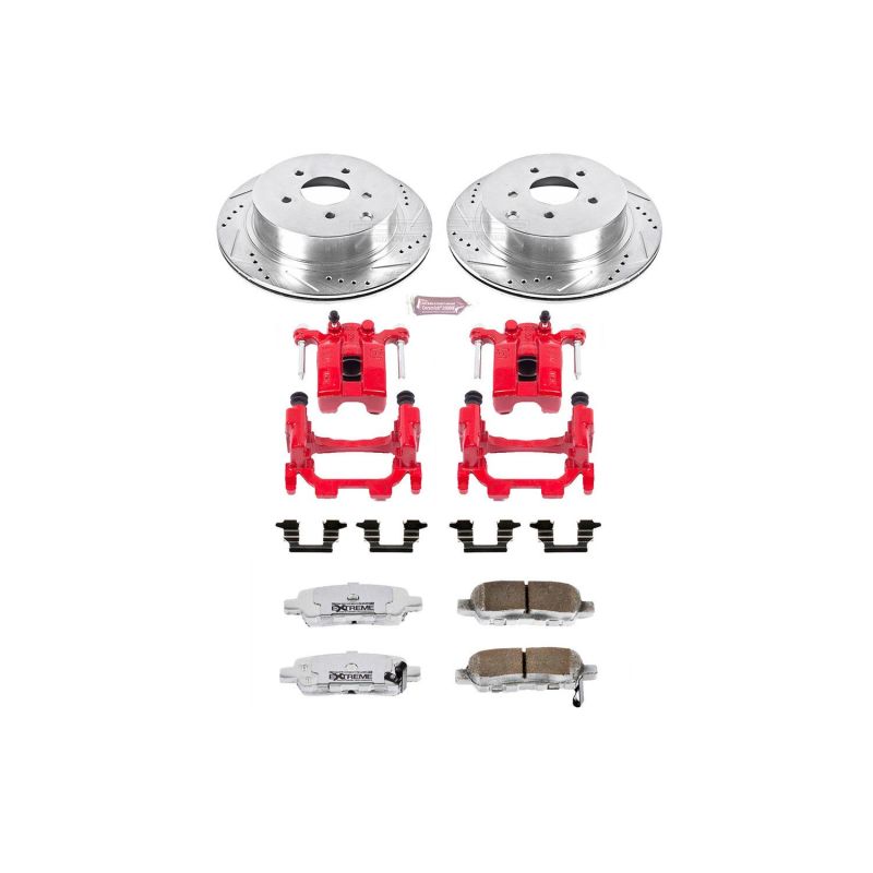 PowerStop fits Infiniti 12-13 M35h Rear Z26 Street Warrior Brake Kit w/Calipers
