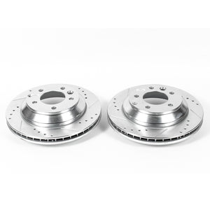 PowerStop fits Audi 07-15 Q7 Rear Evolution Drilled & Slotted Rotors - Pair