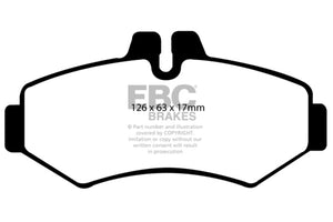 EBC UD928 03-05 fits Dodge Sprinter 2500 Bosch Rear Ultimax2 Rear Brake Pads