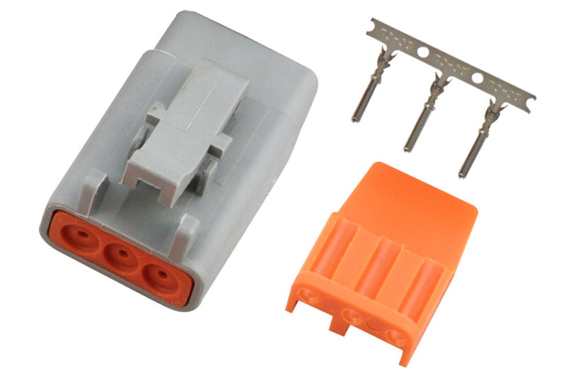 Haltech HT-031001 Male Deutsch DTM-3 Connector 7.5 Amp Plug & Pins