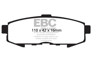 EBC UD1073 04-06 fits Mazda MPV 3.0 Ultimax2 Rear Brake Pads
