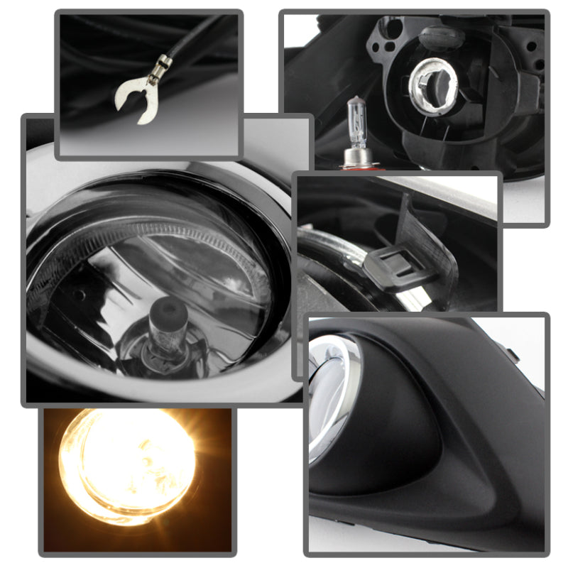 Spyder 5077776 fits Mazda 3 2014+ OEM Fog Light w/Switch- Clear FL-MM32014-C