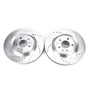 PowerStop fits Ford 11-14 Mustang Front Evolution Drilled & Slotted Rotors -