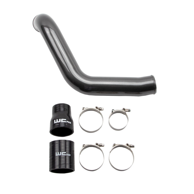 Wehrli 04.5-05 GM Duramax LLY Passenger Side 3in Intercooler Pipe - Semi-Gloss Black