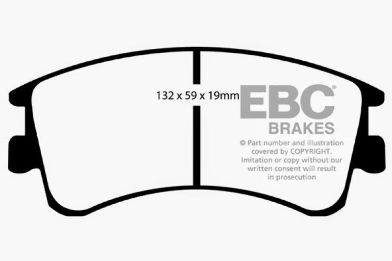 EBC DP21465 fits Mazda 03-05 6 2.3 Greenstuff Front Brake Pads