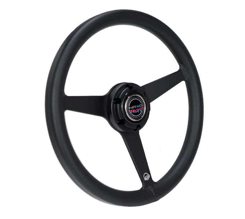 NRG RST-071-BK RST-071-BK Aluminum Steering Wheel 330mm - Heritage Solid Spoke