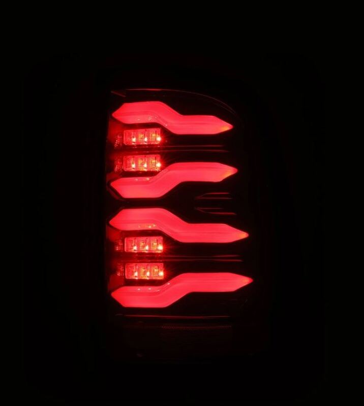 AlphaRex 640002 09-18 fits Dodge RAM LUXX-Series LED Taillights Black Red w/A