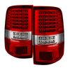 9034909 Xtune fits Ford 04-08 F150 Styleside LED Tail Lights Red Clear ALT-JH-