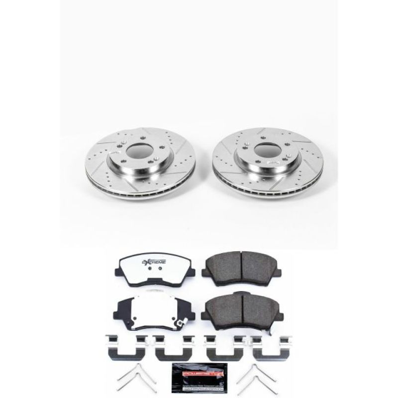 PowerStop K7370-36 17-19 fits Hyundai Elantra Front Z36 Truck & Tow Brake Kit
