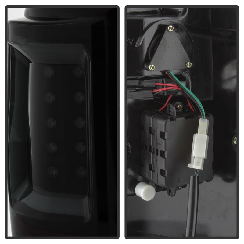 Spyder 5084187 fits Ford 04-08 F150 Styleside Tail Light V2 - LED - Black Smoke
